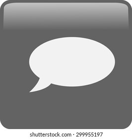 Flat icon of a communication