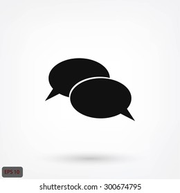 Flat icon of a communication