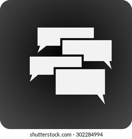 Flat  icon of a communication