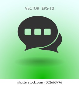 Flat  icon of a communication