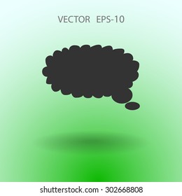 Flat  icon of a communication