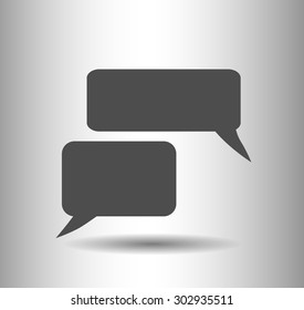 Flat icon of a communication