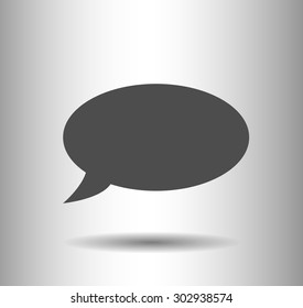 Flat icon of a communication