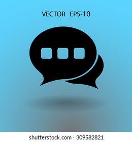 Flat  icon of a communication
