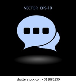 Flat  icon of a communication