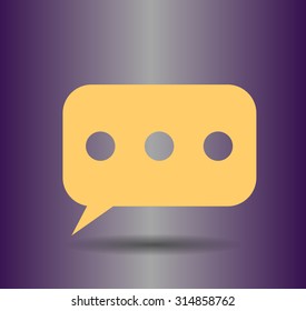 Flat  icon of a communication