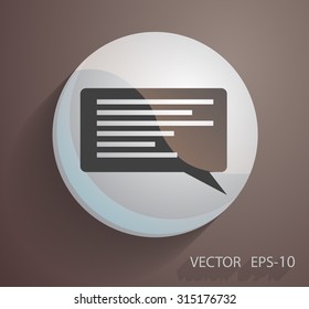 Flat icon of a communication