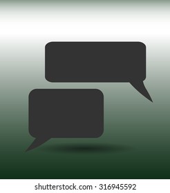 Flat icon of a communication