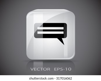 Flat  icon of a communication