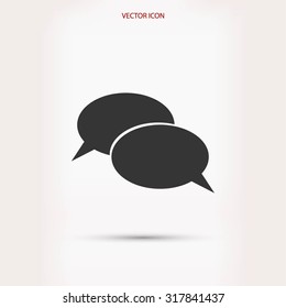 Flat icon of a communication