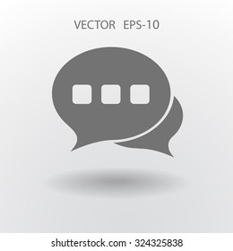 Flat  icon of a communication