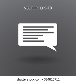 Flat icon of a communication