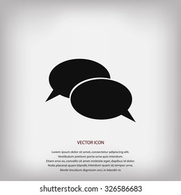 Flat icon of a communication