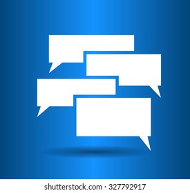 Flat  icon of a communication