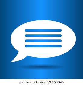 Flat  icon of a communication