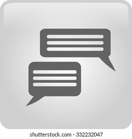 Flat icon of a communication