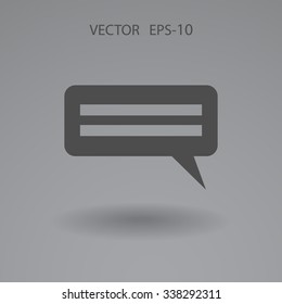 Flat  icon of a communication
