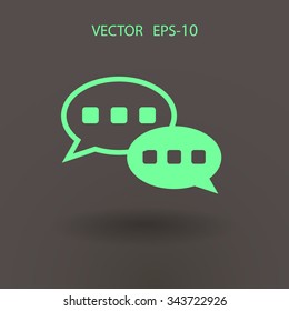 Flat  icon of a communication