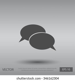 Flat icon of a communication