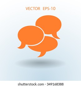 Flat  icon of a communication