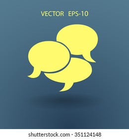 Flat  icon of a communication