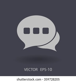 Flat  icon of a communication