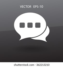 Flat  icon of a communication