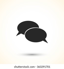 Flat icon of a communication