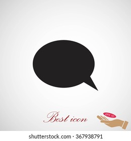 Flat icon of a communication