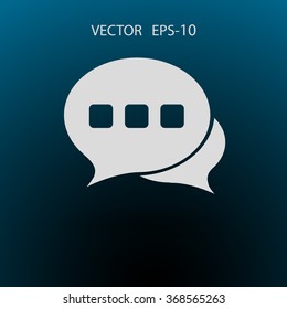 Flat  icon of a communication