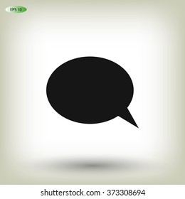 Flat icon of a communication