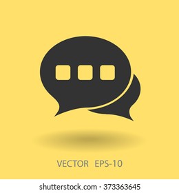 Flat  icon of a communication