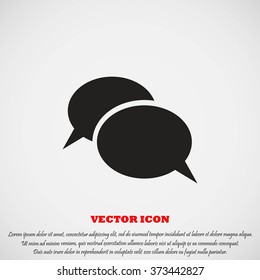 Flat icon of a communication