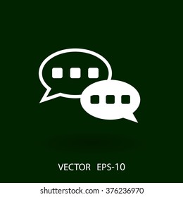Flat  icon of a communication