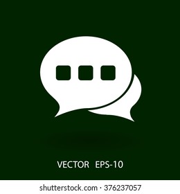 Flat  icon of a communication