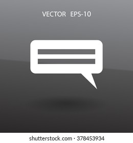Flat  icon of a communication