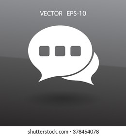 Flat  icon of a communication