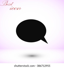 Flat icon of a communication