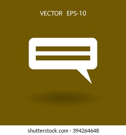 Flat  icon of a communication