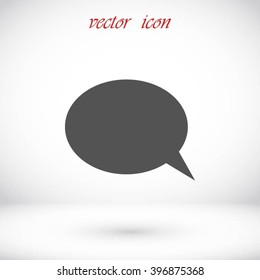 Flat icon of a communication