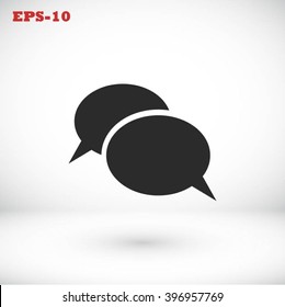 Flat icon of a communication