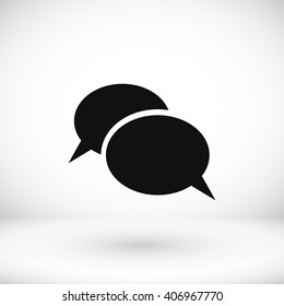 Flat icon of a communication