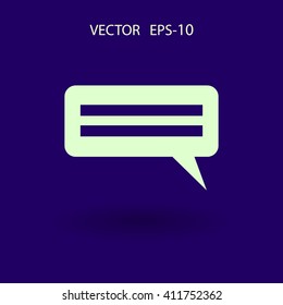 Flat  icon of a communication