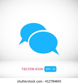 Flat icon of a communication