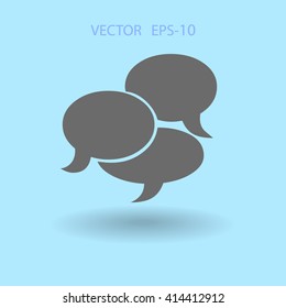 Flat  icon of a communication
