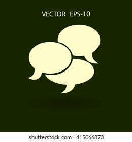 Flat  icon of a communication