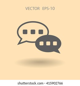 Flat  icon of a communication