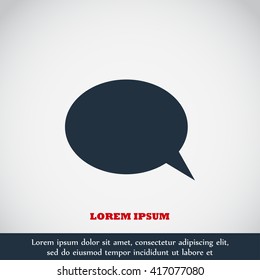 Flat icon of a communication