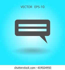Flat  icon of a communication