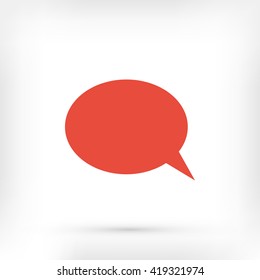 Flat icon of a communication